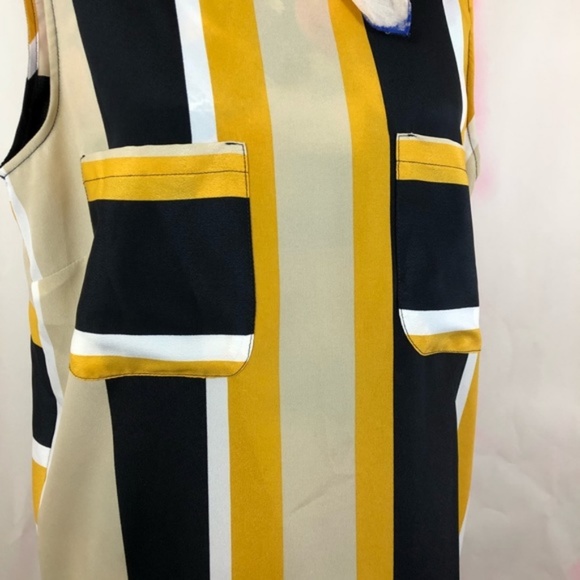Sisley Shirt Dress in Colour Block Stripe Shirttai - Picture 5 of 8